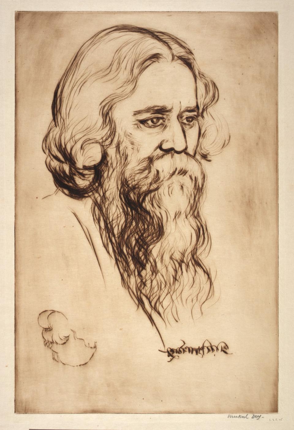 Rabindranath Tagore Line Drawing Illustration स्टॉक वेक्टर (रॉयल्टी फ़्री)  2199875411 | Shutterstock